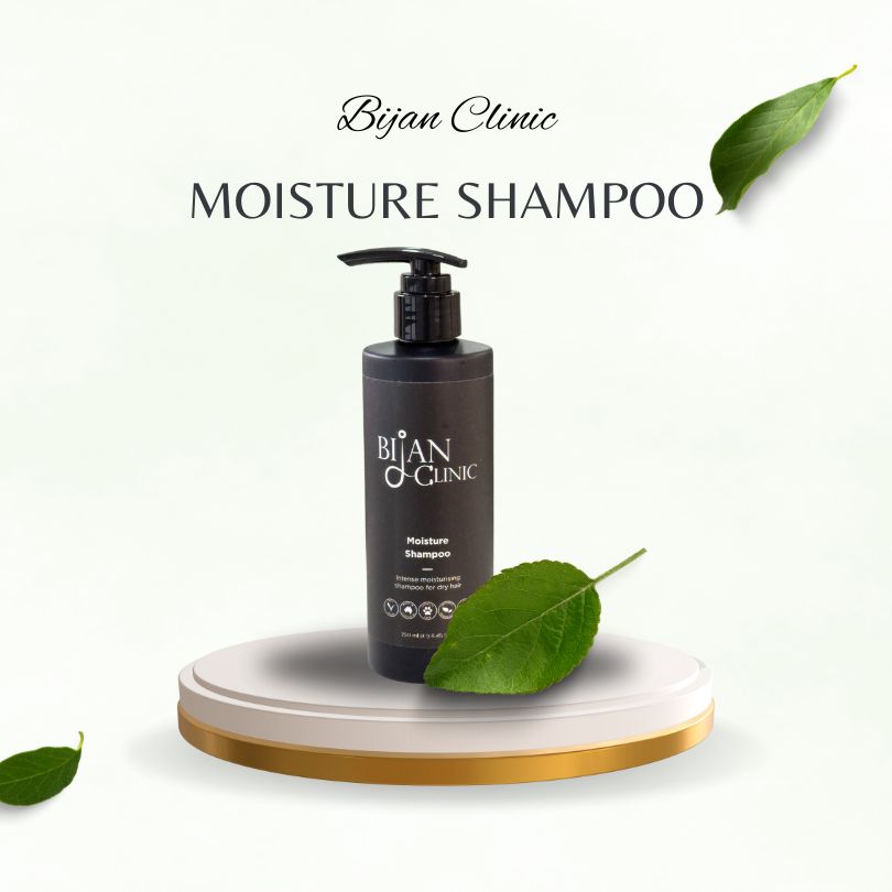 1 Bijan Clinic Moisture Shampoo bottle – vegan, sulphate-free formula for dry hair