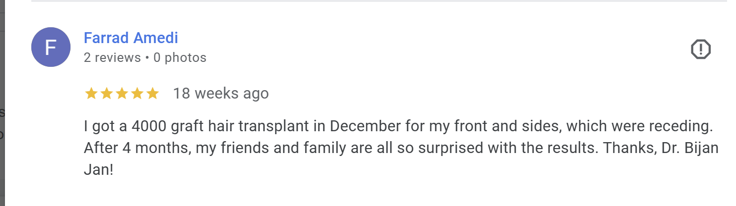 hair transplant Sydney review